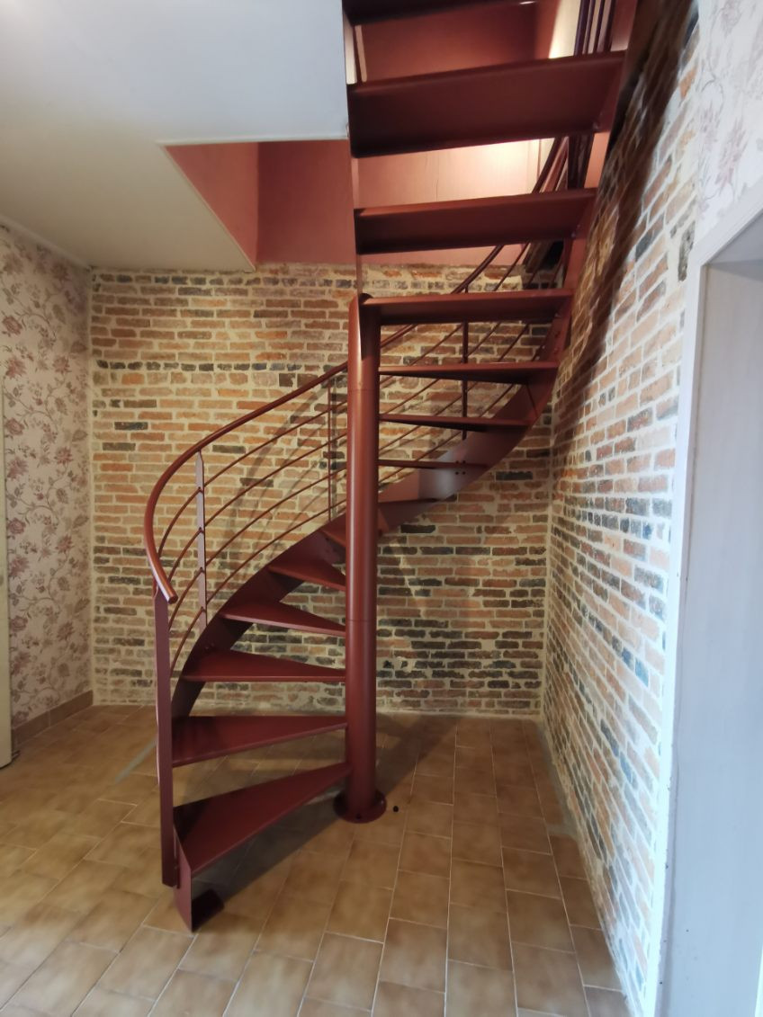 Escalier hélicoïdal Ral cuivre