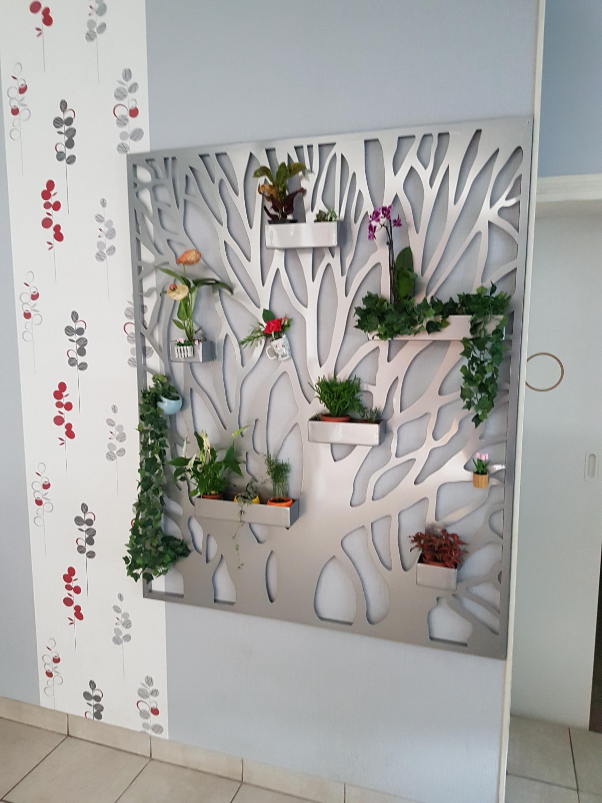 panneau décoratif en acier