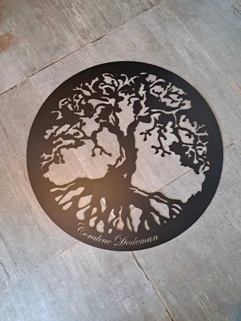 Tôle enseigne, laquage ral 9005 FT