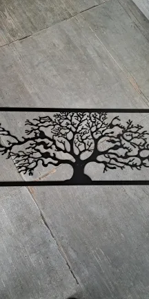 Tableau arbre, laquage ral 9005 FT