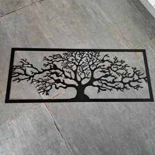 Tableau arbre, laquage ral 9005 FT